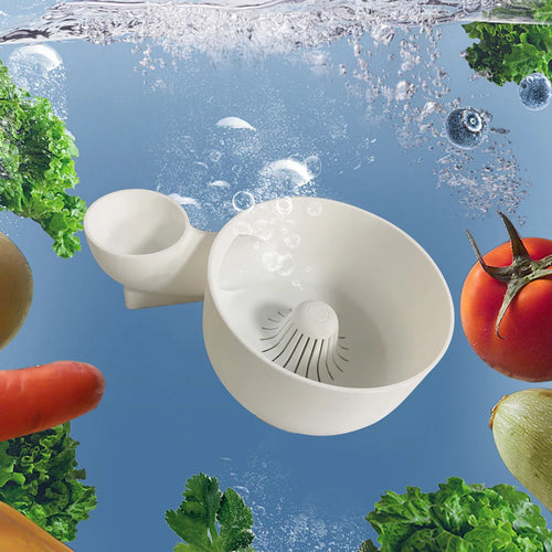 Portable Fruit Wash Bowl Vegetable Washer Automatic Vegetable and Fruit Washer for Home Kitchen Outdoor Picnics